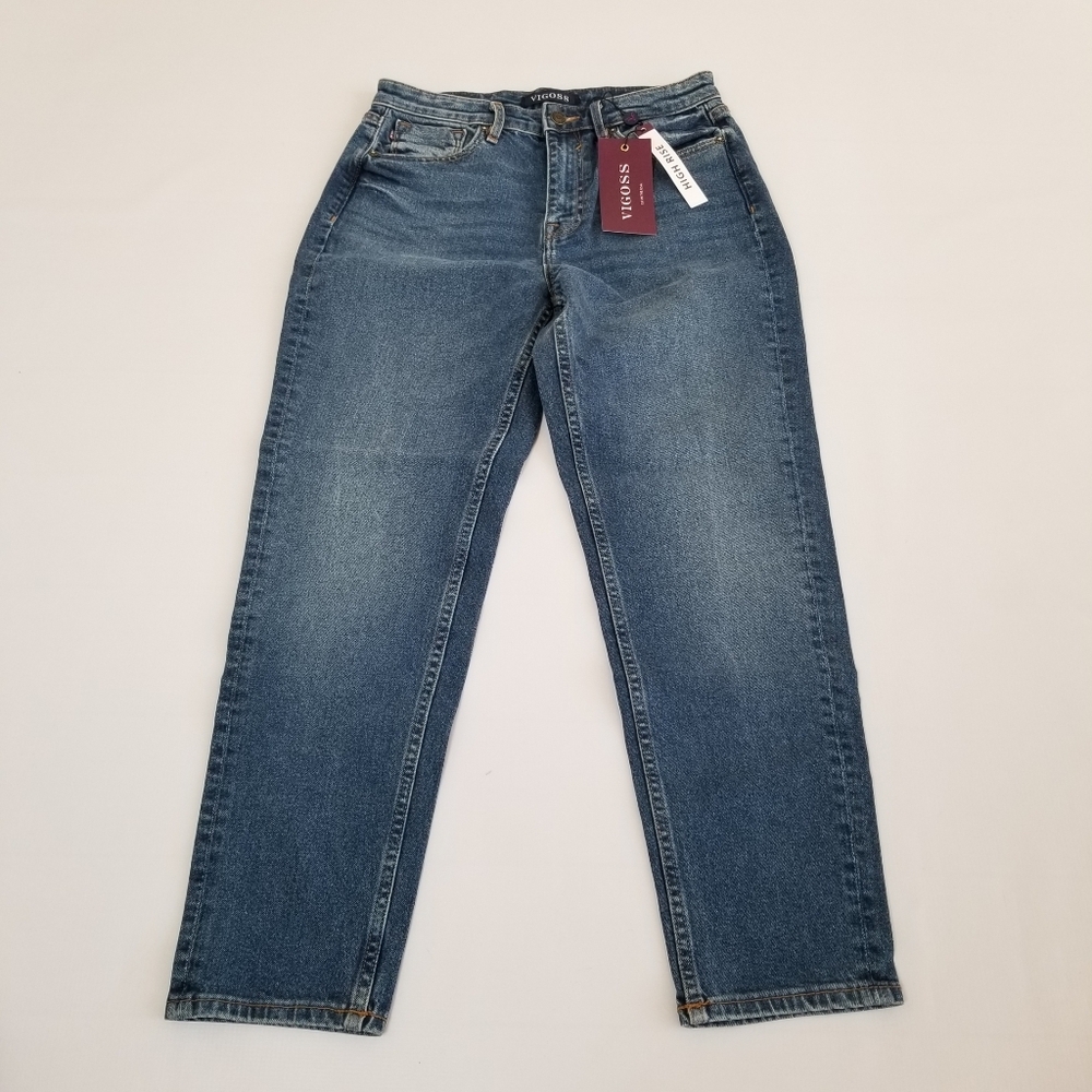Vigoss Friday High Rise Tapered Boyfriend Jeans 27/26 NWT